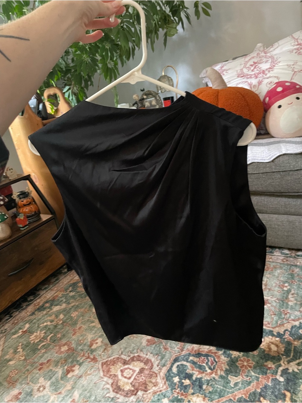 Abercrombie satin black top